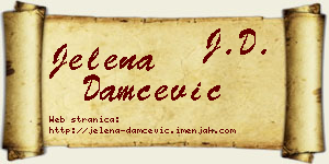 Jelena Damčević vizit kartica